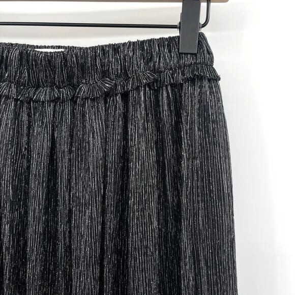 Isabel Marant Etoile Beatrice Midi Skirt Gunmetal‎ Grey Silver Black Metallic XS - Picture 8 of 15